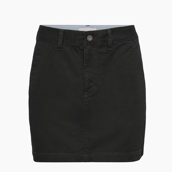 Aritzia TNA Riverdale Black Cotton Skirt (4) - Picture 5 of 15